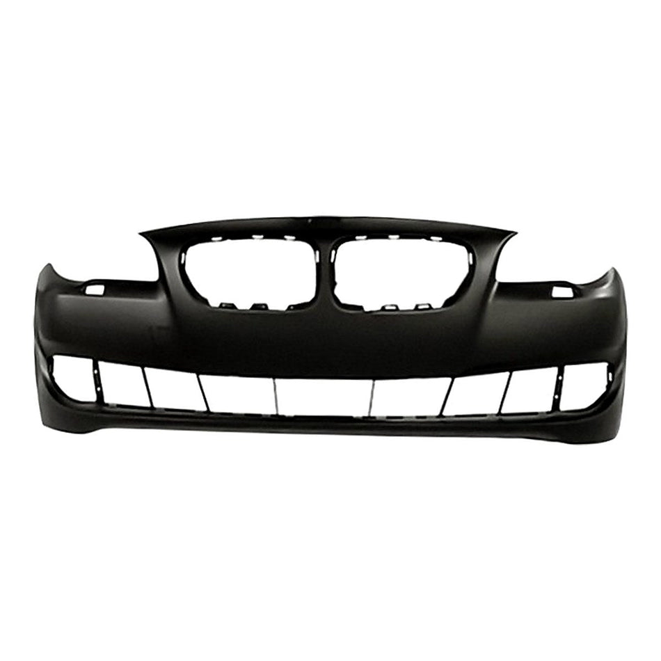 2011-2013 Bmw 5_Series Bumper Front Without Sensor/Side Cam Hole Primed Sdn Without M Pkg Frontom 06/10_BM1000243