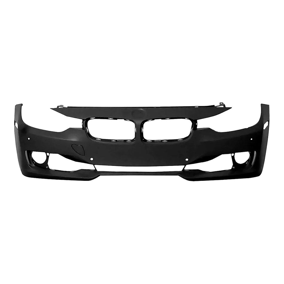 2012-2015 Bmw 3_Series_Sedan Bumper Front Without Wash/Cam/Parking Aid With Park Distance Control Without Moulding Hole Primed_BM1000265