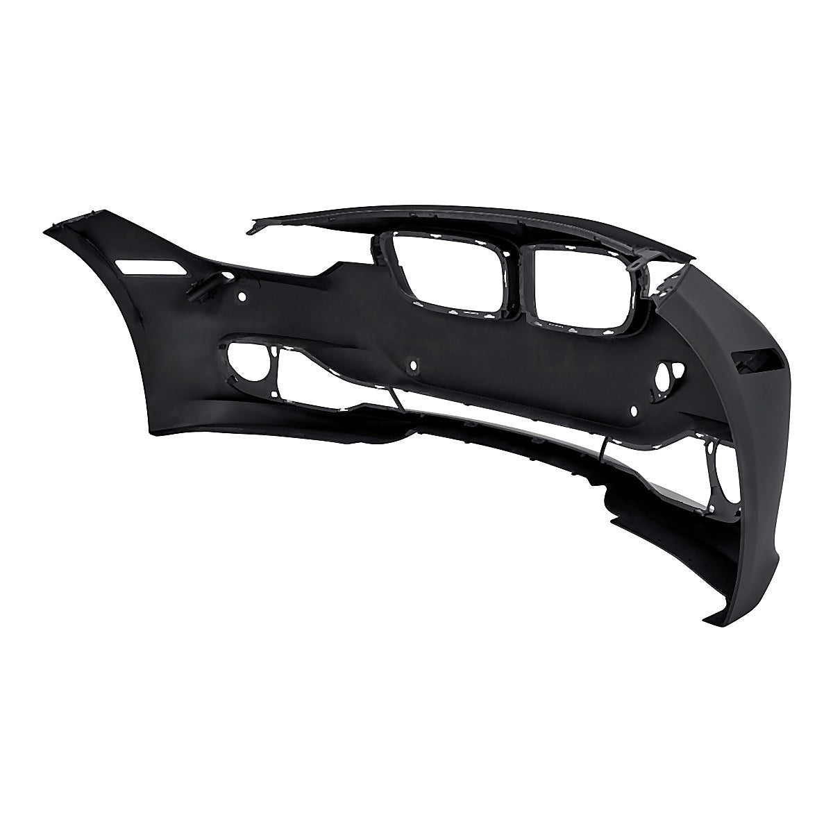 2012-2015 Bmw 3_Series_Sedan Bumper Front With Sensor/Wash/Aid Without Cam Hole With Moulding Hole Primed_BM1000268-2