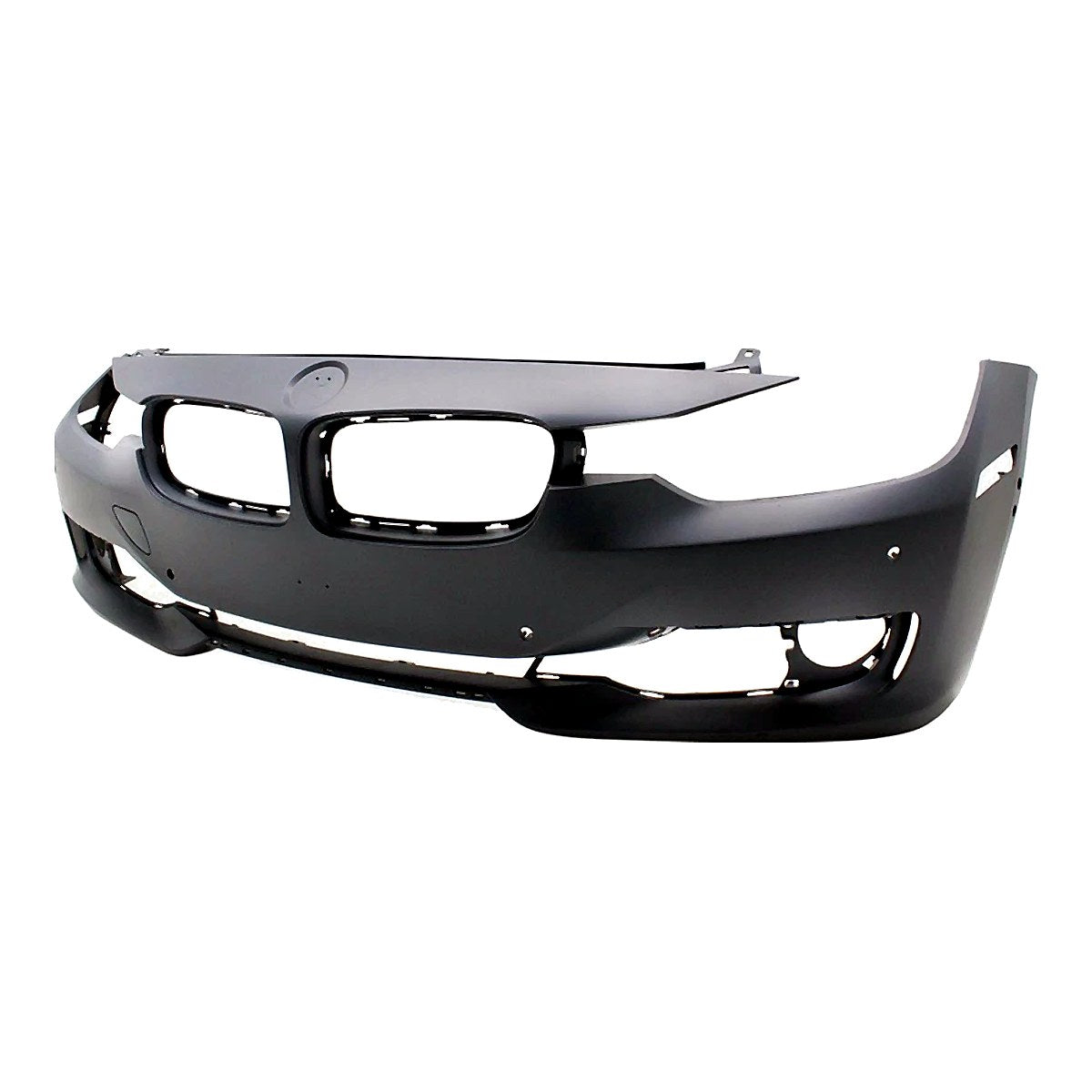 2012-2015 Bmw 3_Series_Sedan Bumper Front With Sensor/Cam/Park Distance Control Without Wash Hole With Moulding Hole Primed_BM1000272-2