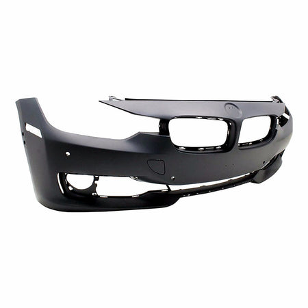 2012-2015 Bmw 3_Series_Sedan Bumper Front With Sensor/Cam/Park Distance Control Without Wash Hole With Moulding Hole Primed_BM1000272-3