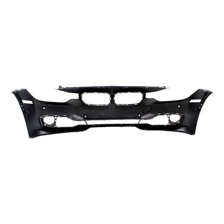 2012-2015 Bmw 3_Series_Sedan Bumper Front With Sensor/Cam/Park Distance Control Without Wash Hole With Moulding Hole Primed_BM1000272-5