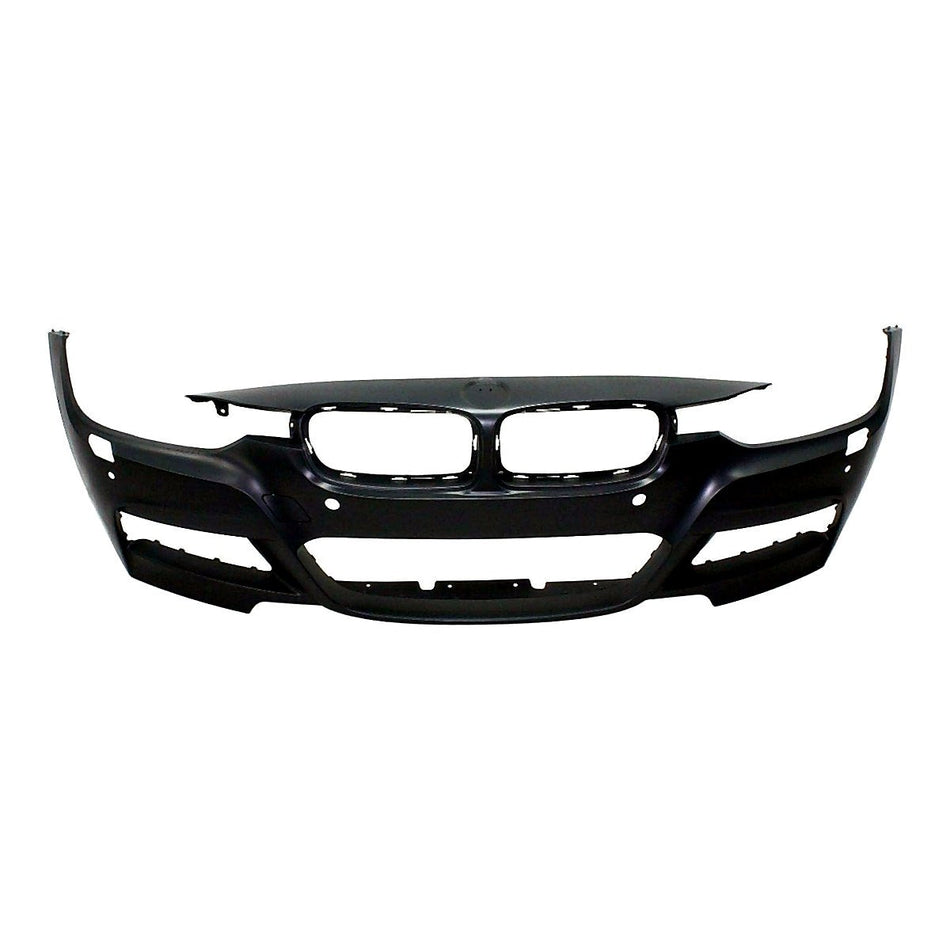 2013-2018 Bmw 3_Series_Sedan Bumper Front Primed With M-Pkg/Washer /Park Distance/Park Sensor /Camera_BM1000286