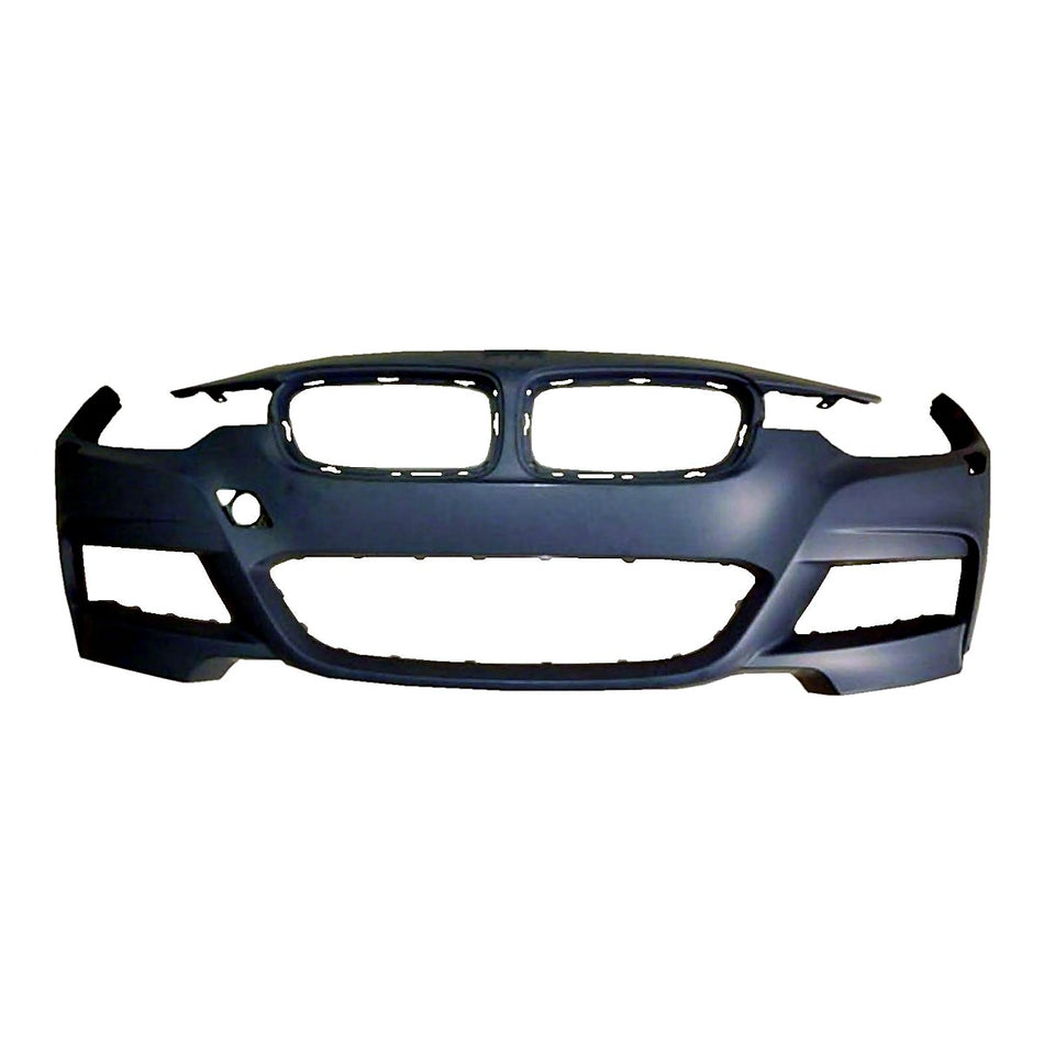 2013-2018 Bmw 3_Series_Sedan Bumper Front Primed With M-Pkg/Washer Without Park Sensor_BM1000290