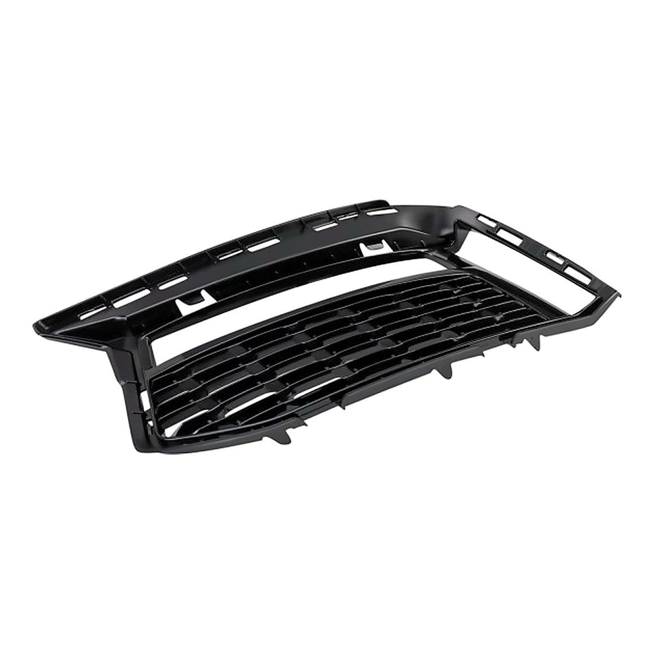 2017-2019 Bmw 5_Series Grille Lower Driver Side With Fog/M-Pkg Black Finish – Side View (BM1038190)