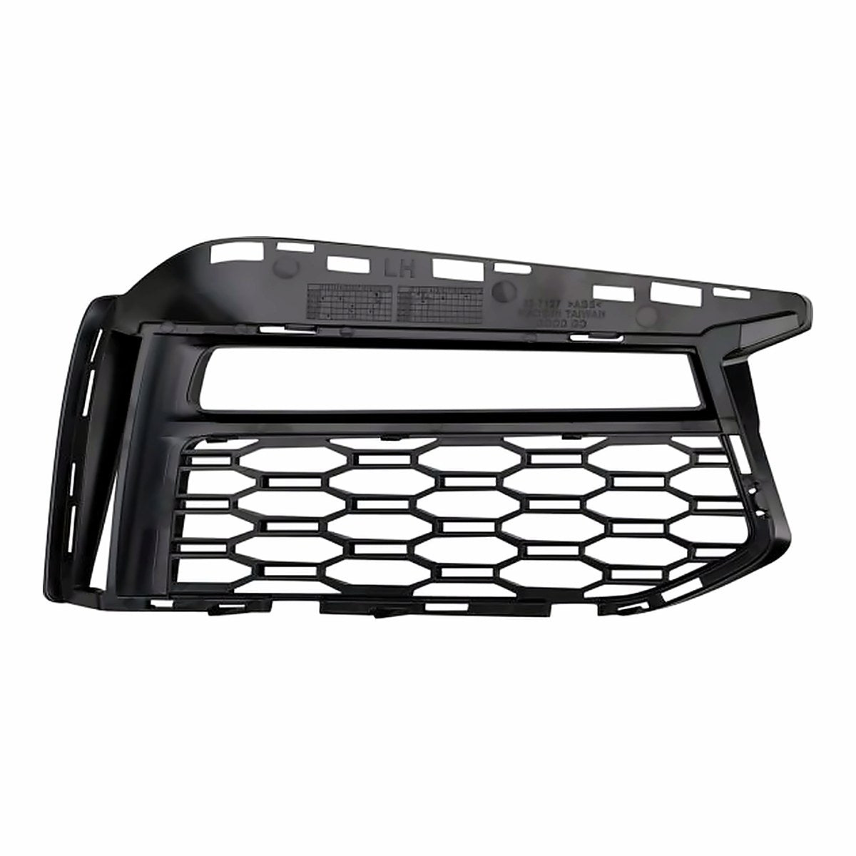 2017-2019 Bmw 5_Series Grille Lower Driver Side With Fog/M-Pkg Black Finish – Back View (BM1038190)