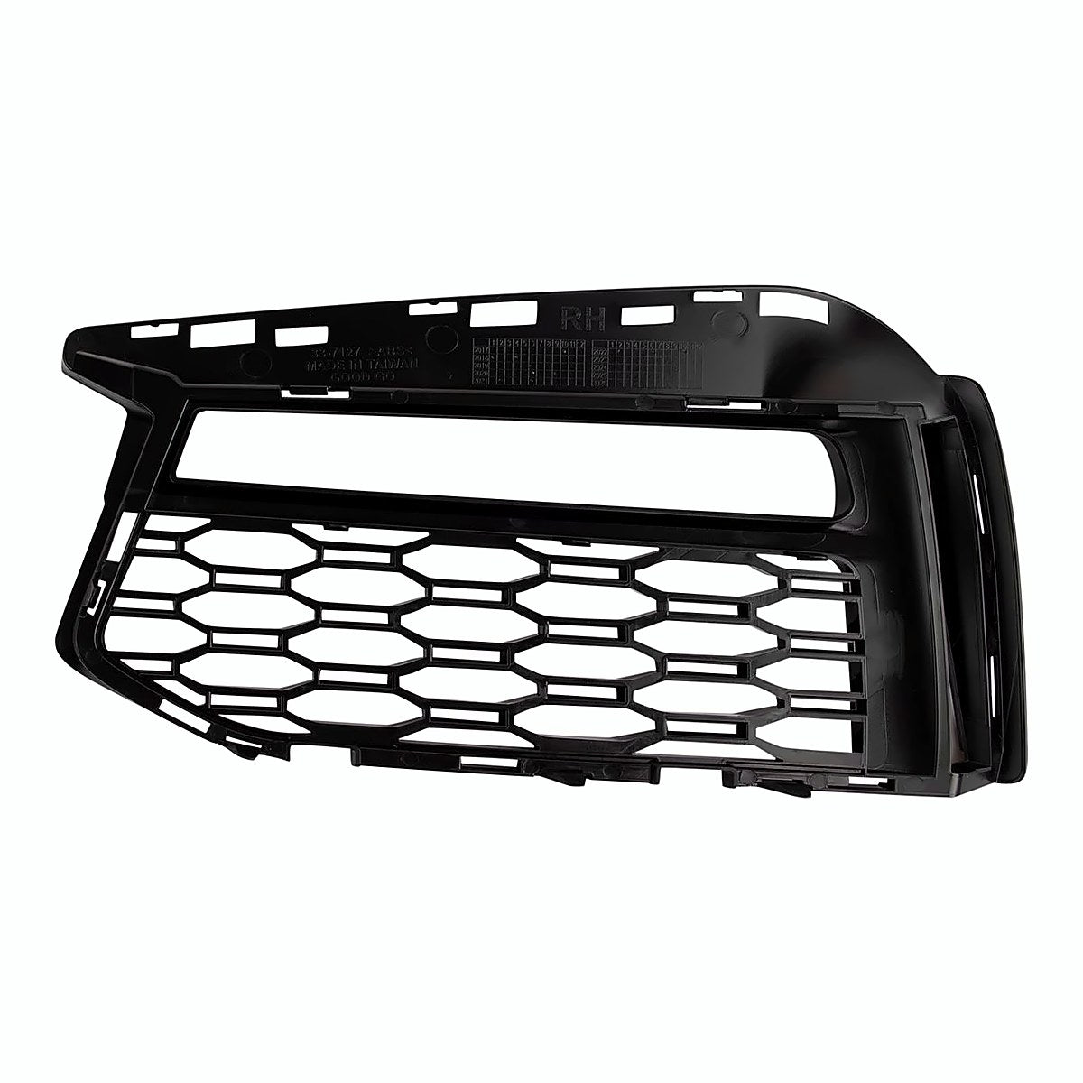 2017-2019 Bmw 5_Series Grille Lower Passenger Side With Fog/M-Pkg Black Finish – Back View (BM1039190)