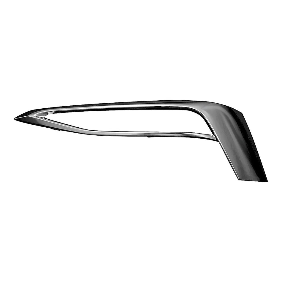 2017-2019 Bmw 5_Series Fog Light Trim Front Driver Side Chrome Without M-Pkg For Luxury Pkg – Front View (BM1046144)