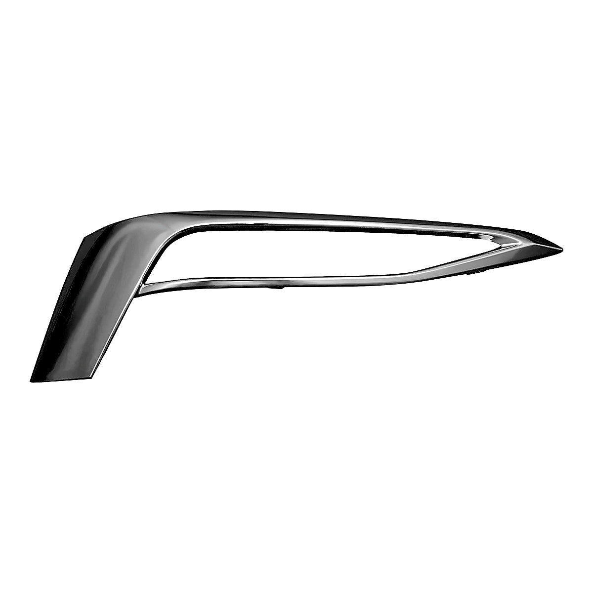 2017-2019 Bmw 5_Series Fog Light Trim Front Passenger Side Chrome Without M-Pkg For Luxury Pkg – Front View (BM1047144)