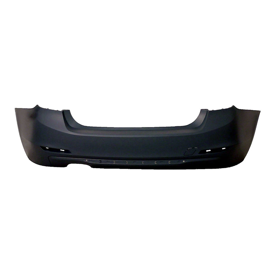 2012-2015 Bmw 3_Series_Sedan Bumper Rear Primed Without Sensor With Moulding For Gas Model (F30 328I)_BM1100241