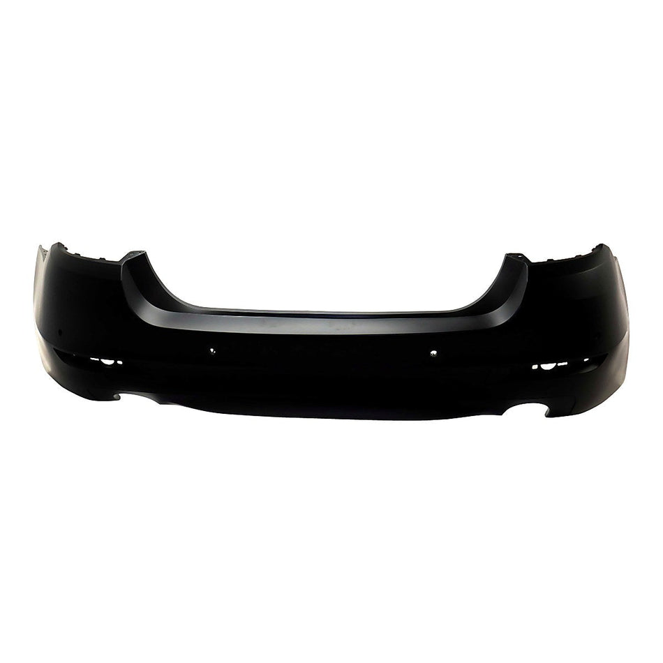 2014-2016 Bmw 5_Series Bumper Rear Primed 535 Sdn Std Without Chrome With Sensor Hole_BM1100331