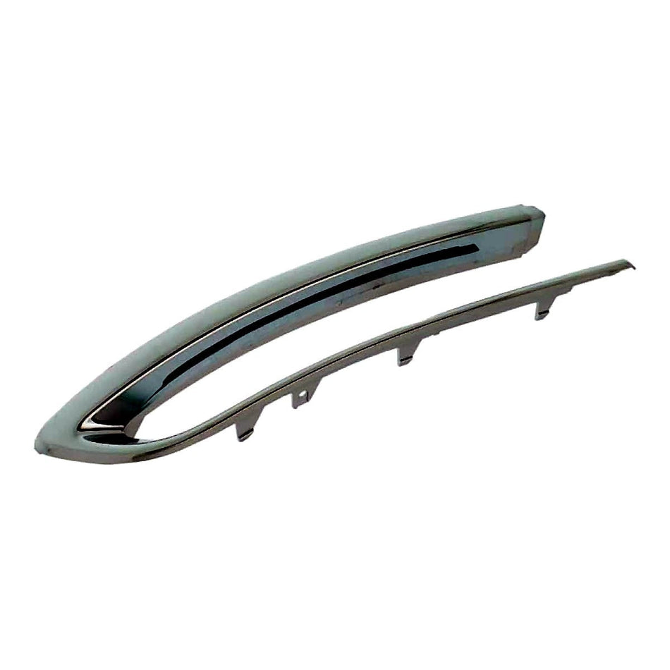 2014-2016 Bmw 5_Series Bumper Moulding Rear Driver Side Without M Pkg With Luxury Line Chrome_BM1146114-2