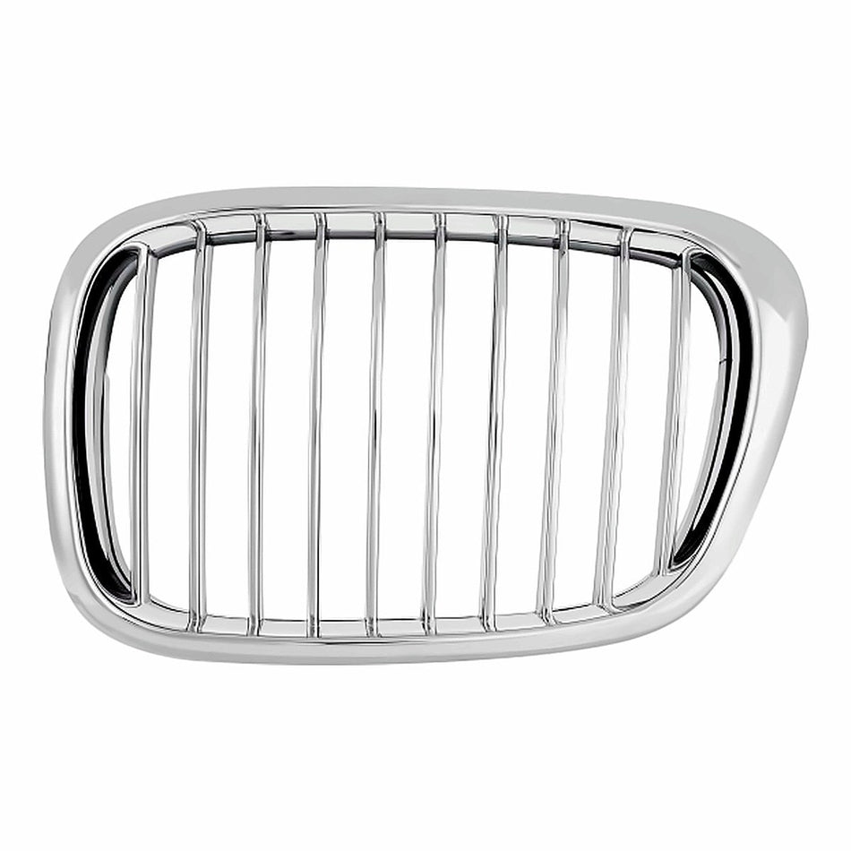 2001-2003 Bmw 5_Series Grille Driver Side Chrome/Black 540 – Front View (BM1200136)