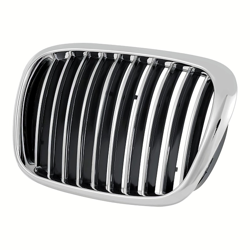 2001-2003 Bmw 5_Series Grille Driver Side Chrome/Black 540 – Side View (BM1200136)