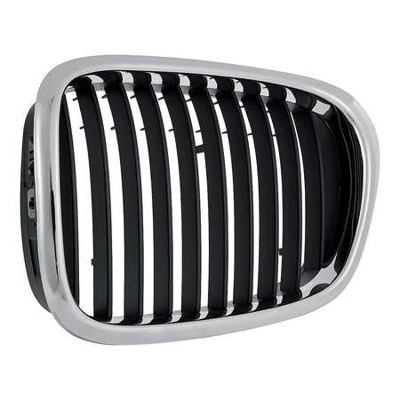 2001-2003 Bmw 5_Series Grille Driver Side Chrome/Black 525I/530I – Side View (BM1200138)