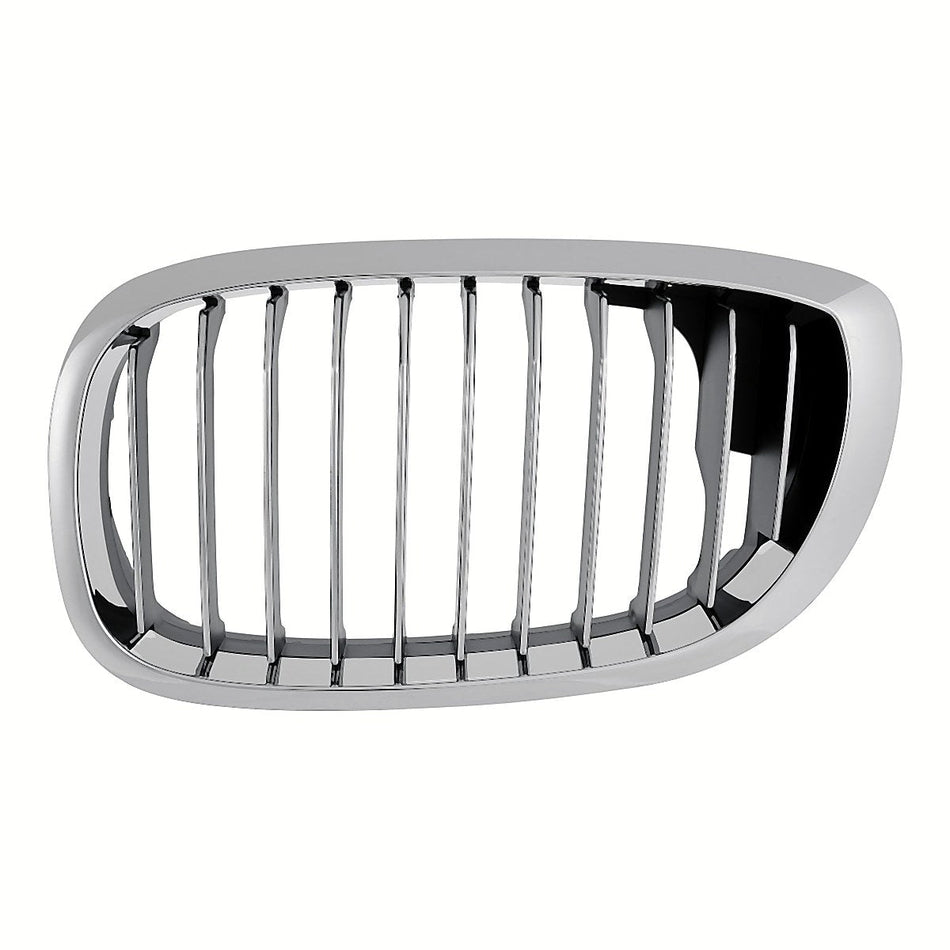 2003-2006 Bmw 3_Series_Coupe Grille Driver Side Chrome/Black [11 Black Vertical Bars With Chrome Face Surearounded By Chrome Frontame] – BM1200156