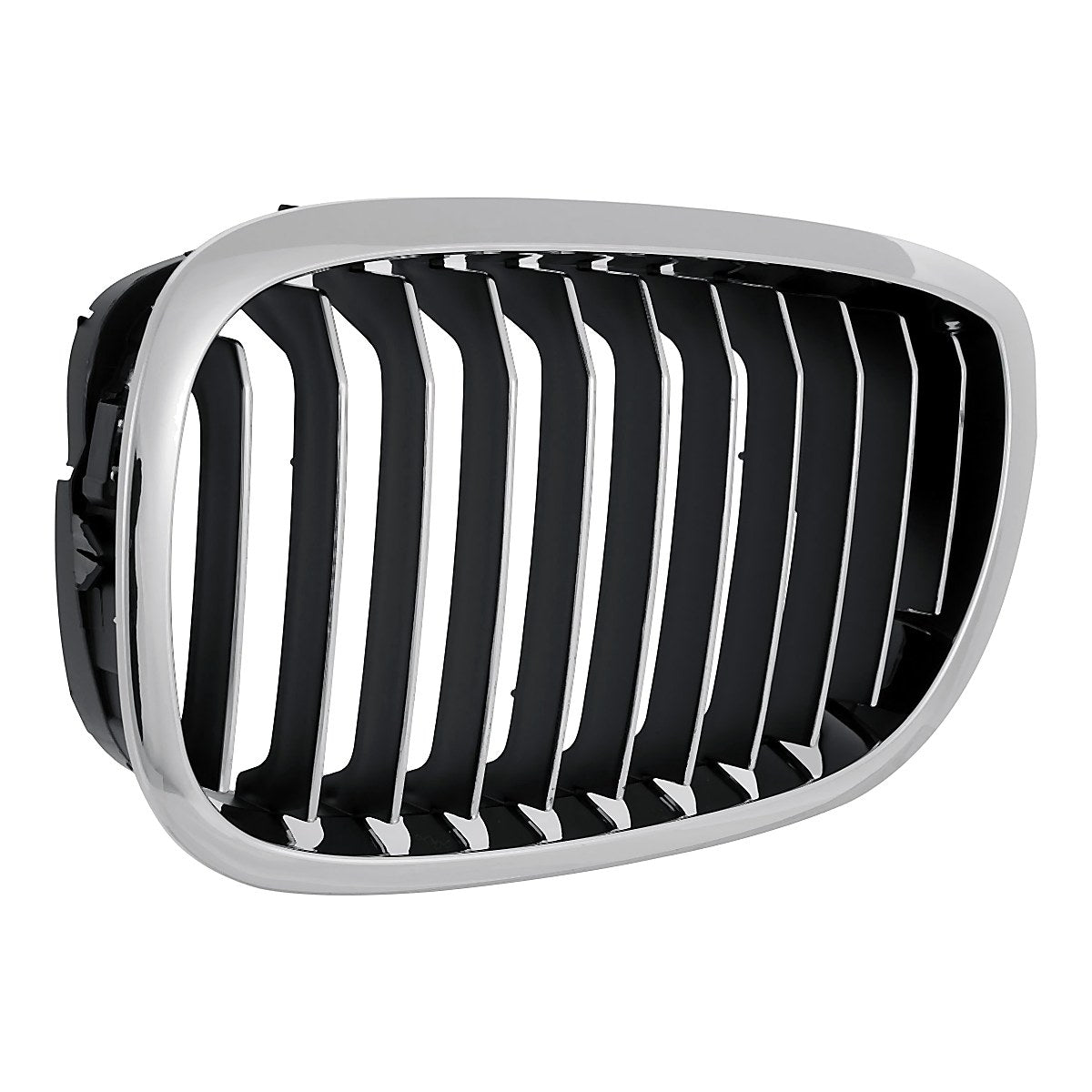 2003-2006 Bmw 3_Series_Coupe Grille Driver Side Chrome/Black [11 Black Vertical Bars With Chrome Face Surearounded By Chrome Frontame] – BM1200156-2