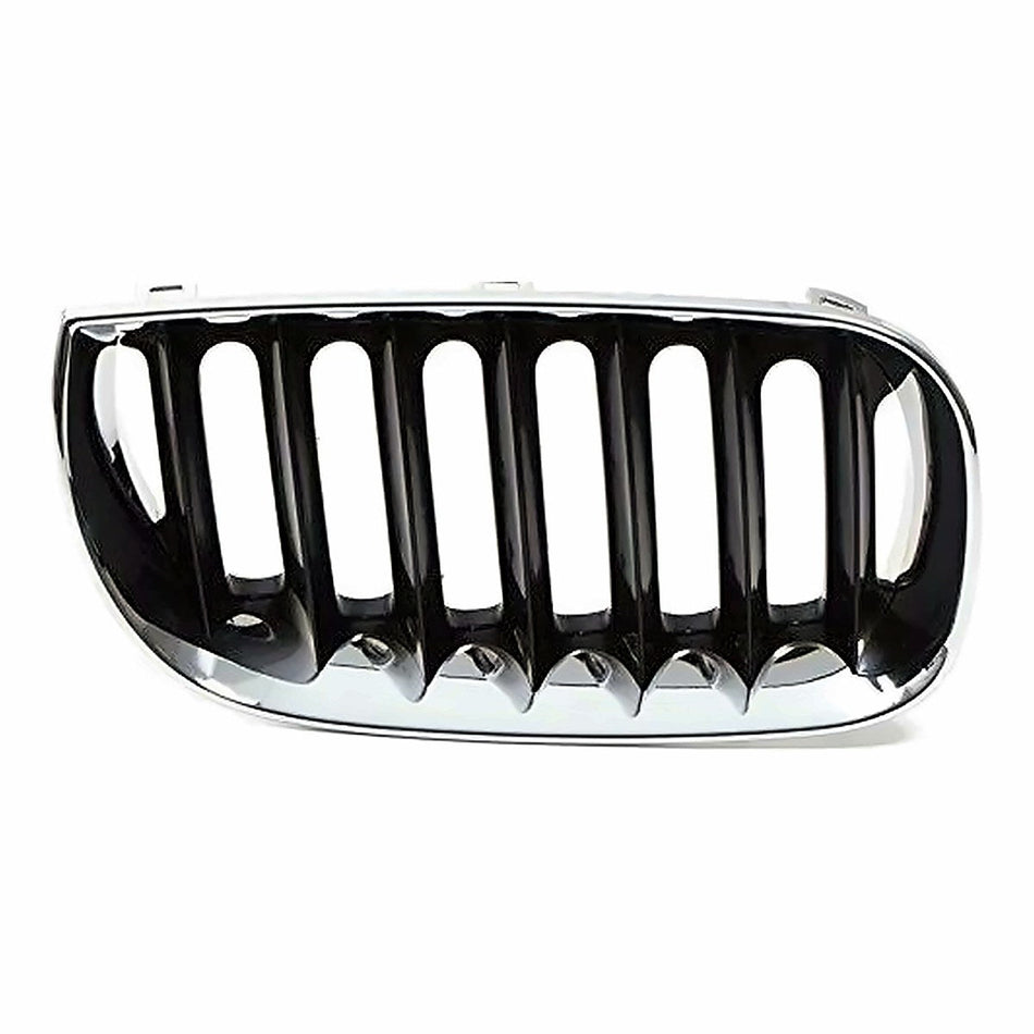 2004-2006 Bmw X3 Grille Passenger Side Chrome.Black – Front View (BM1200169)