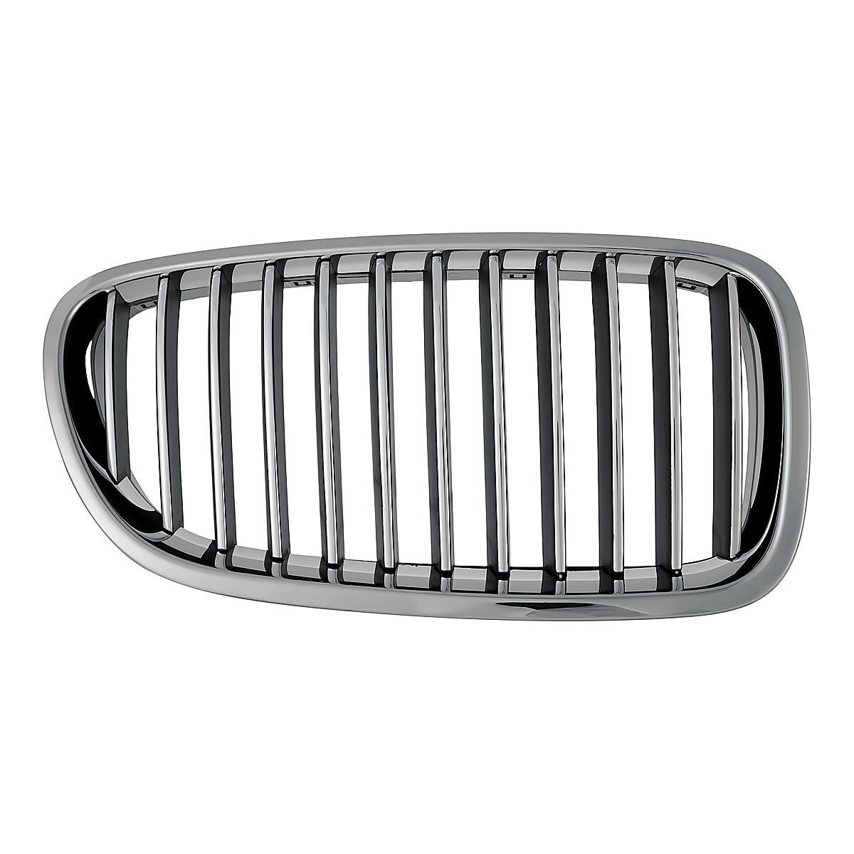 2011-2013 Bmw 5_Series Grille Passenger Side Chrome/Black Sdn Without Night Vision – Front View (BM1200195)
