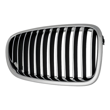 2011-2013 Bmw 5_Series Grille Passenger Side Chrome/Black Sdn Without Night Vision – Side View (BM1200195)