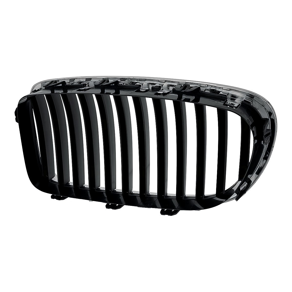 2011-2013 Bmw 5_Series Grille Passenger Side Chrome/Black Sdn Without Night Vision – Back View (BM1200195)