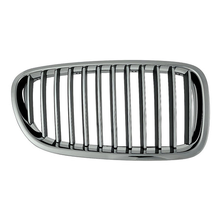 2011-2013 Bmw 5_Series Grille Passenger Side Chrome/Silver – Front View (BM1200199)