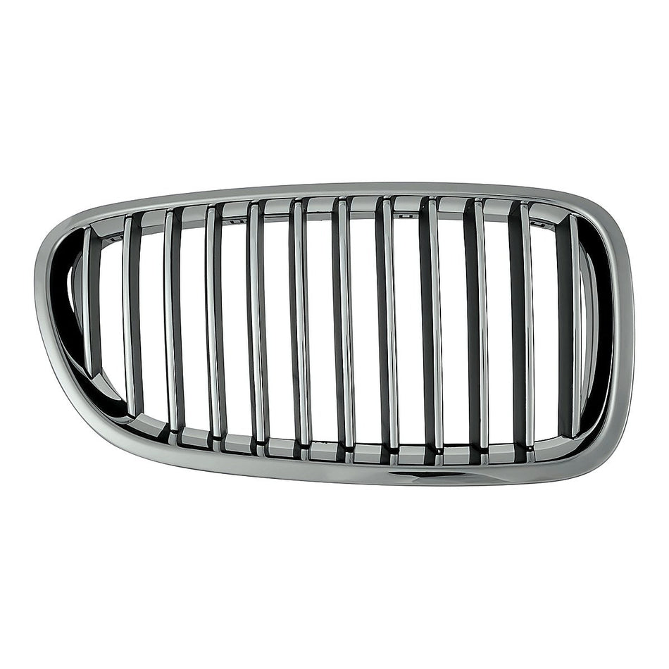 2011-2013 Bmw 5_Series Grille Passenger Side Chrome/Silver – Front View (BM1200199)