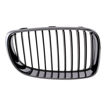 2008-2013 Bmw 1_Series Grille Passenger Side Chrome/Black Cpe/Conv – Front View (BM1200237)