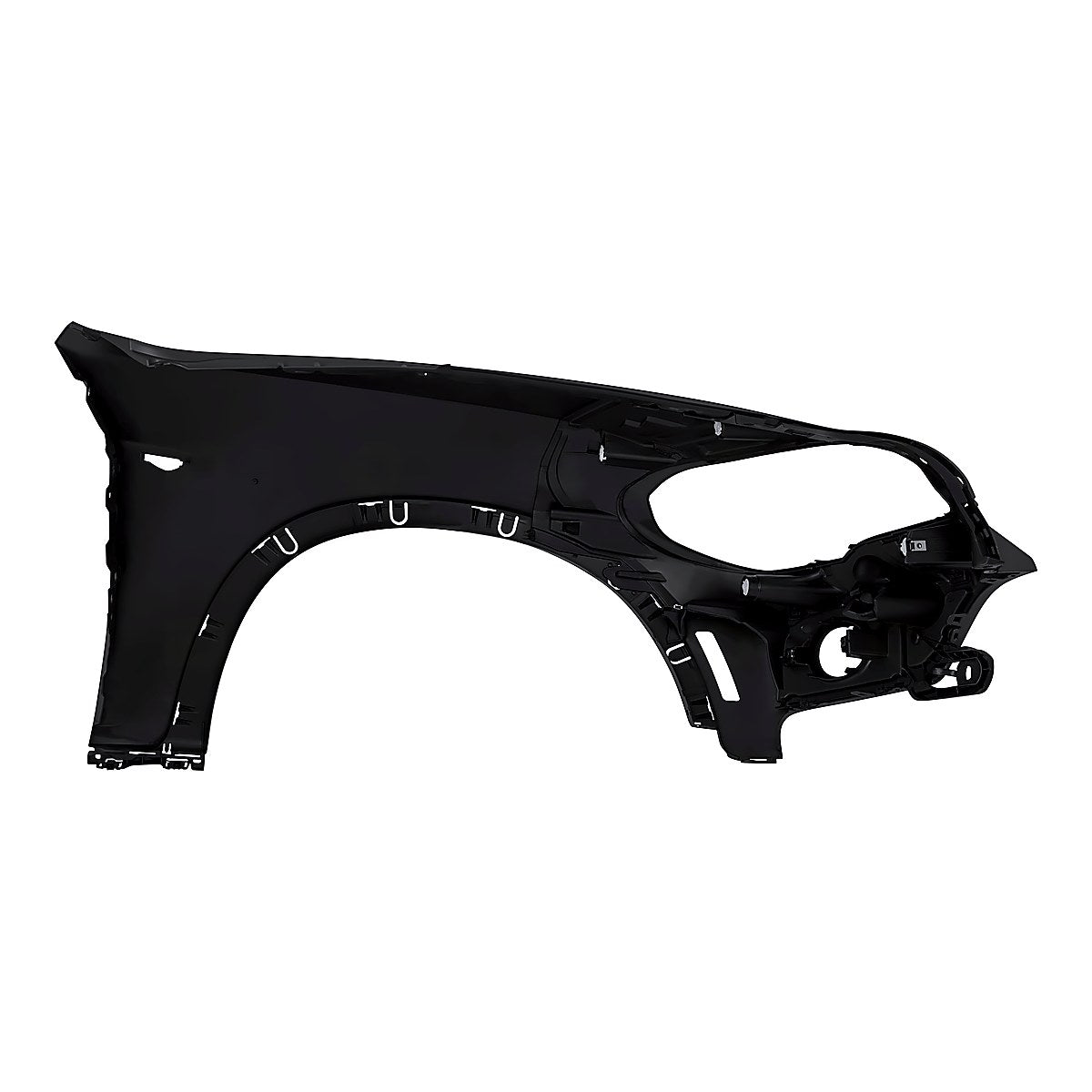 2007-2010 Bmw X5 Fender Front Driver Side With Side Lamp Hole Without Headlight Washer Hole – Back View (BM1240145)