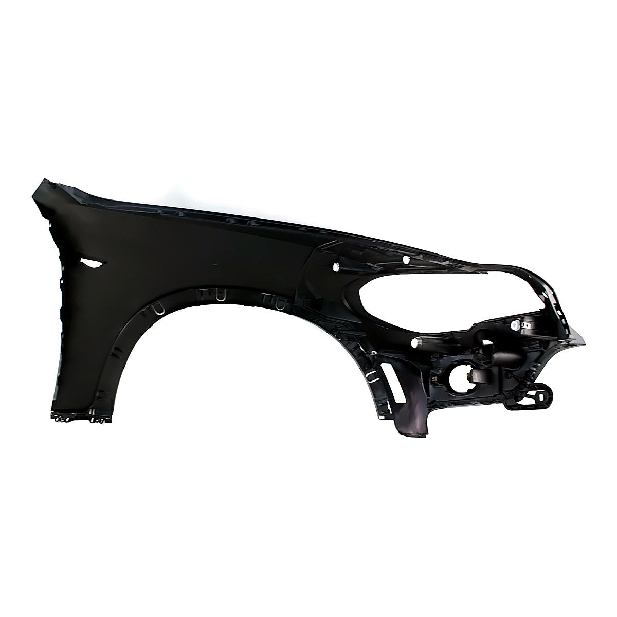 2007-2010 Bmw X5 Fender Front Driver Side With Side Lamp Hole With Headlight Washer Hole – Back View (BM1240146)