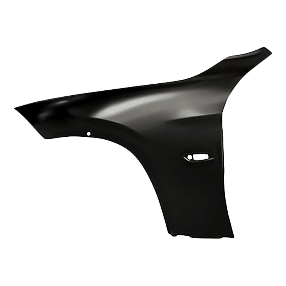2012 Bmw X1 Fender Front Driver Side With Side Lamp Hole Steel – Front View (BM1240162)