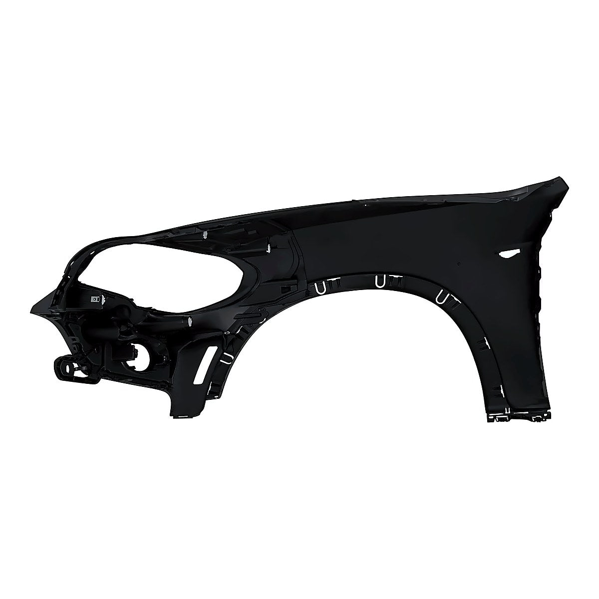 2007-2010 Bmw X5 Fender Front Passenger Side With Side Lamp Hole Without Headlight Washer Hole – Back View (BM1241145)