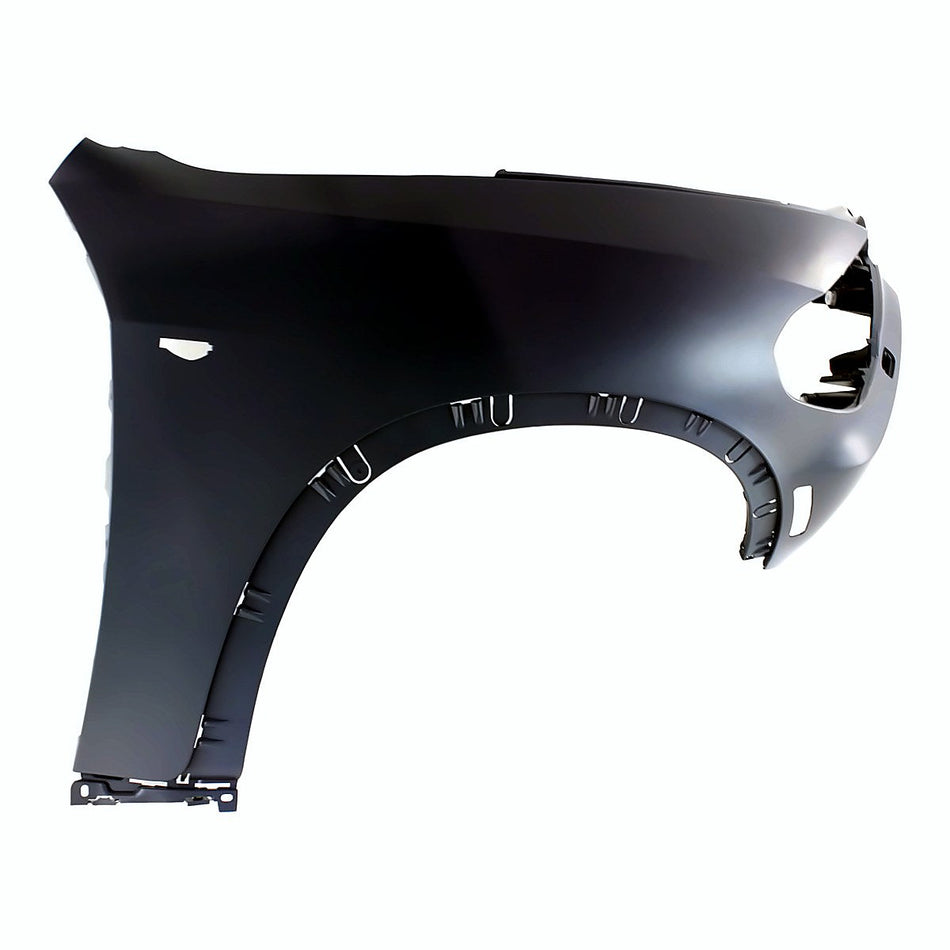 2007-2010 Bmw X5 Fender Front Passenger Side With Side Lamp Hole With Headlight Washer Hole – Front View (BM1241146)