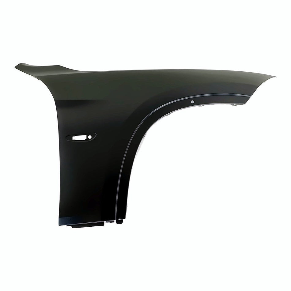 2012 Bmw X1 Fender Front Passenger Side With Side Lamp Hole Steel – Front View (BM1241162)