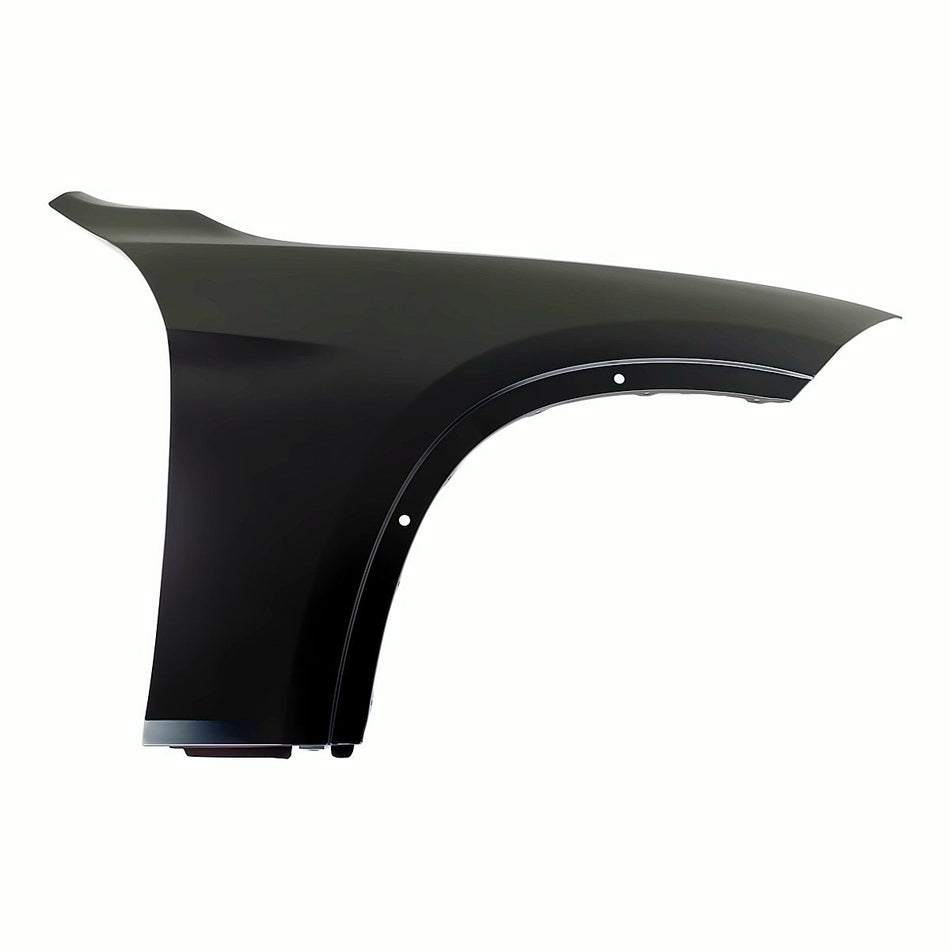 2013-2015 Bmw X1 Fender Front Passenger Side Without Side Lamp Hole Steel – Front View (BM1241163)