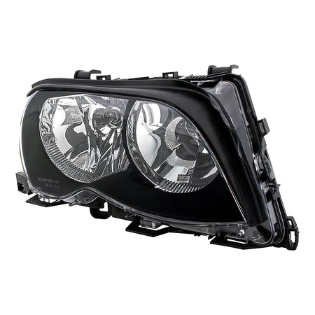 2002-2005 Bmw 3_Series_Sedan Headlight Passenger Side Halogen Black – Side View (BM2503122)