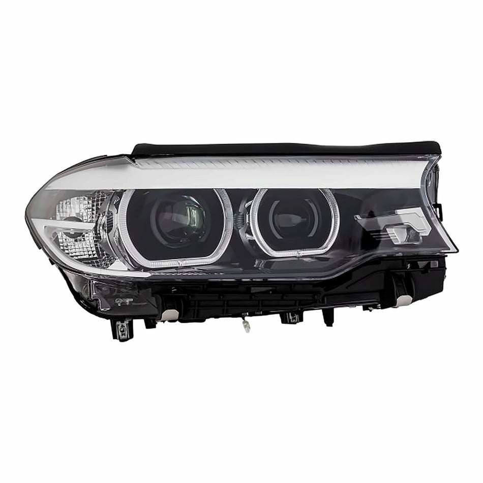 2017-2020 Bmw 5_Series Headlight Passenger Side Led Without Icon Adaptive/Logo – Front View (BM2519179)