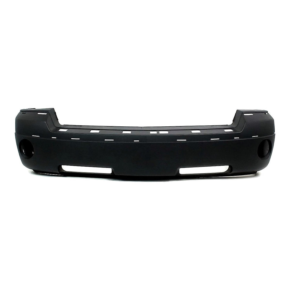 2005-2007 Dodge Dakota Bumper Front Textured Dark Gray With Fog Light Hole /Moulding Hole_CH1000894