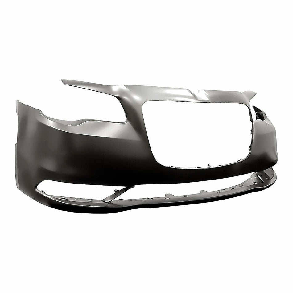 2015-2023 Chrysler 300 Bumper Front Primed Without Sensor/Tow Hook Hole Fits 17-23 S Models Without Appearance Pkg Exclude Srt-8_CH1000A21