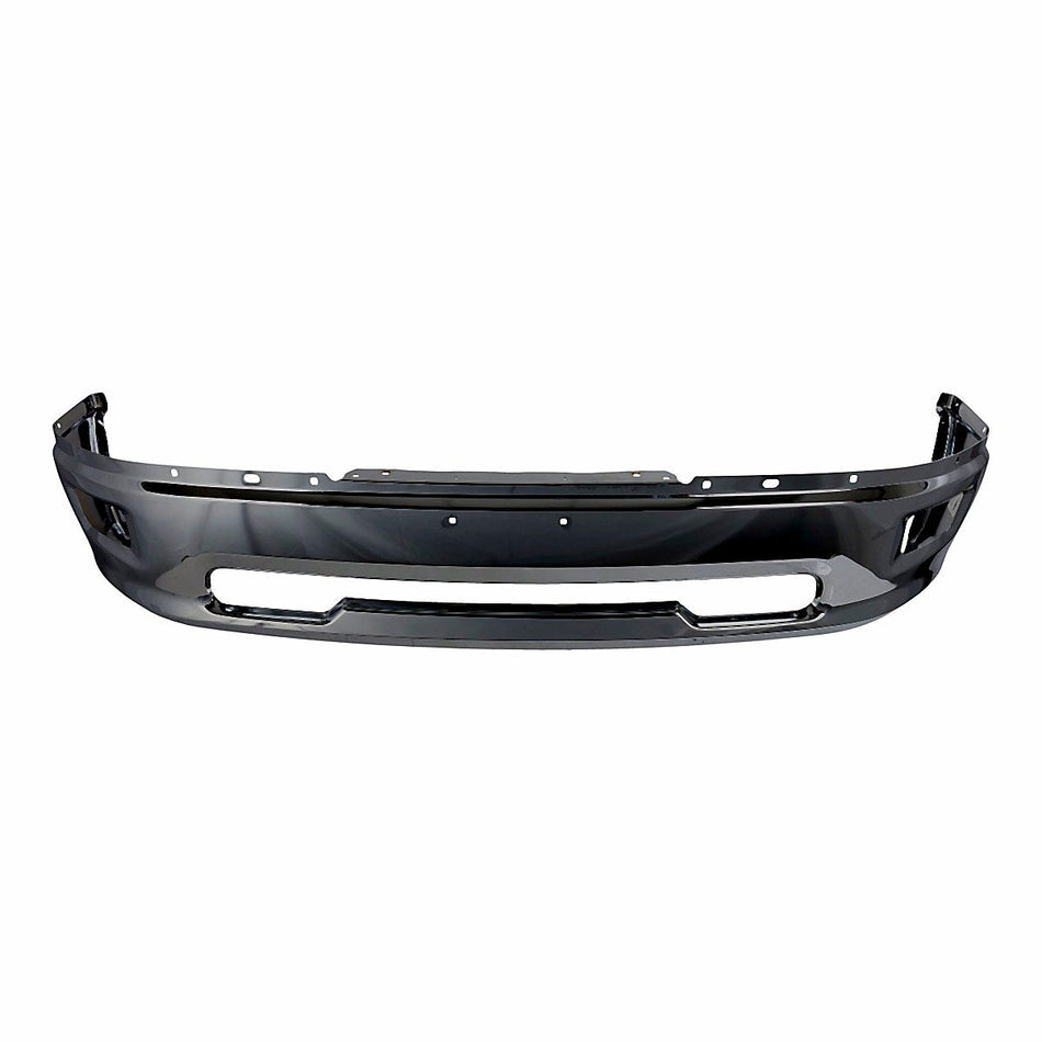 2009-2010 Dodge 1500 Bumper Face Bar Front Chrome With Fog Light Hole Without Sport_CH1002386