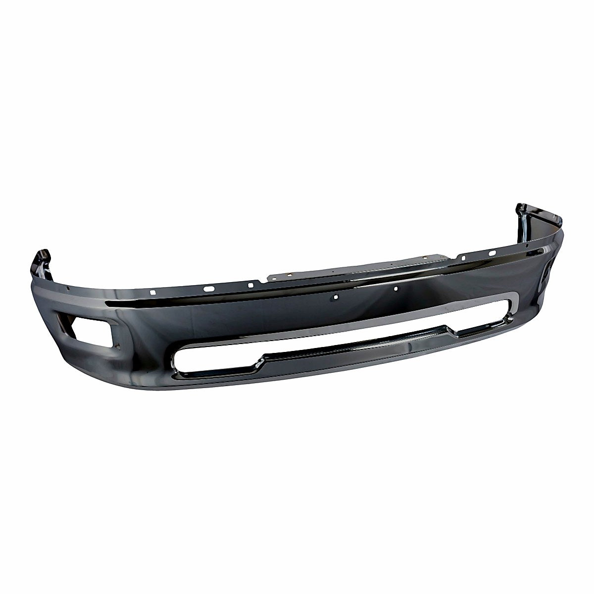 2009-2010 Dodge 1500 Bumper Face Bar Front Chrome With Fog Light Hole Without Sport_CH1002386-2