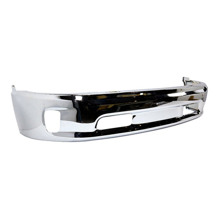 2013-2018 Ram 1500 Bumper Face Bar Front Chrome Without Sensor With Fog Light Hole_CH1002396-2