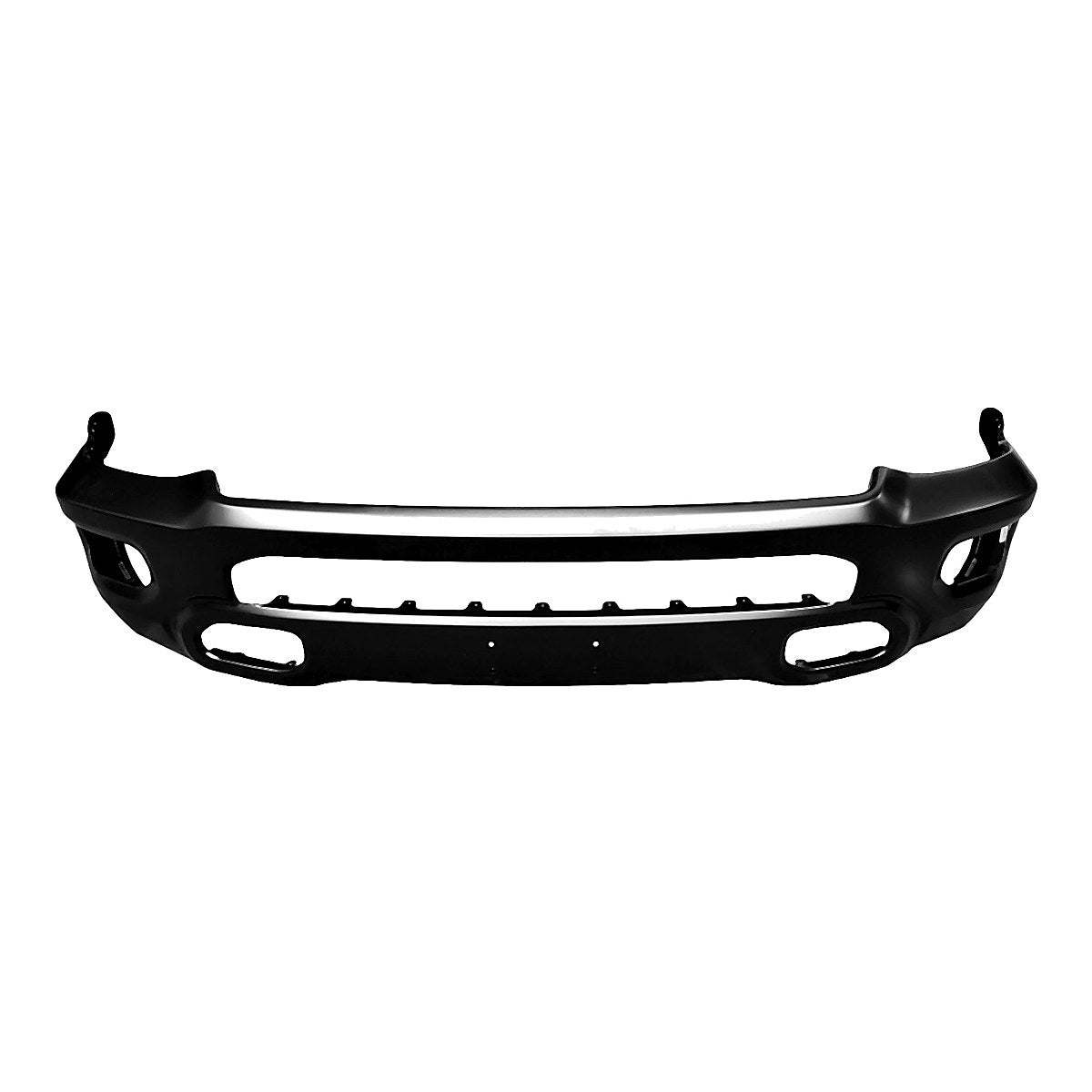 2019-2024 Ram 1500 Bumper Face Bar Front Ptm Black Steel Exclude Rebel / Trx Model_CH1002406