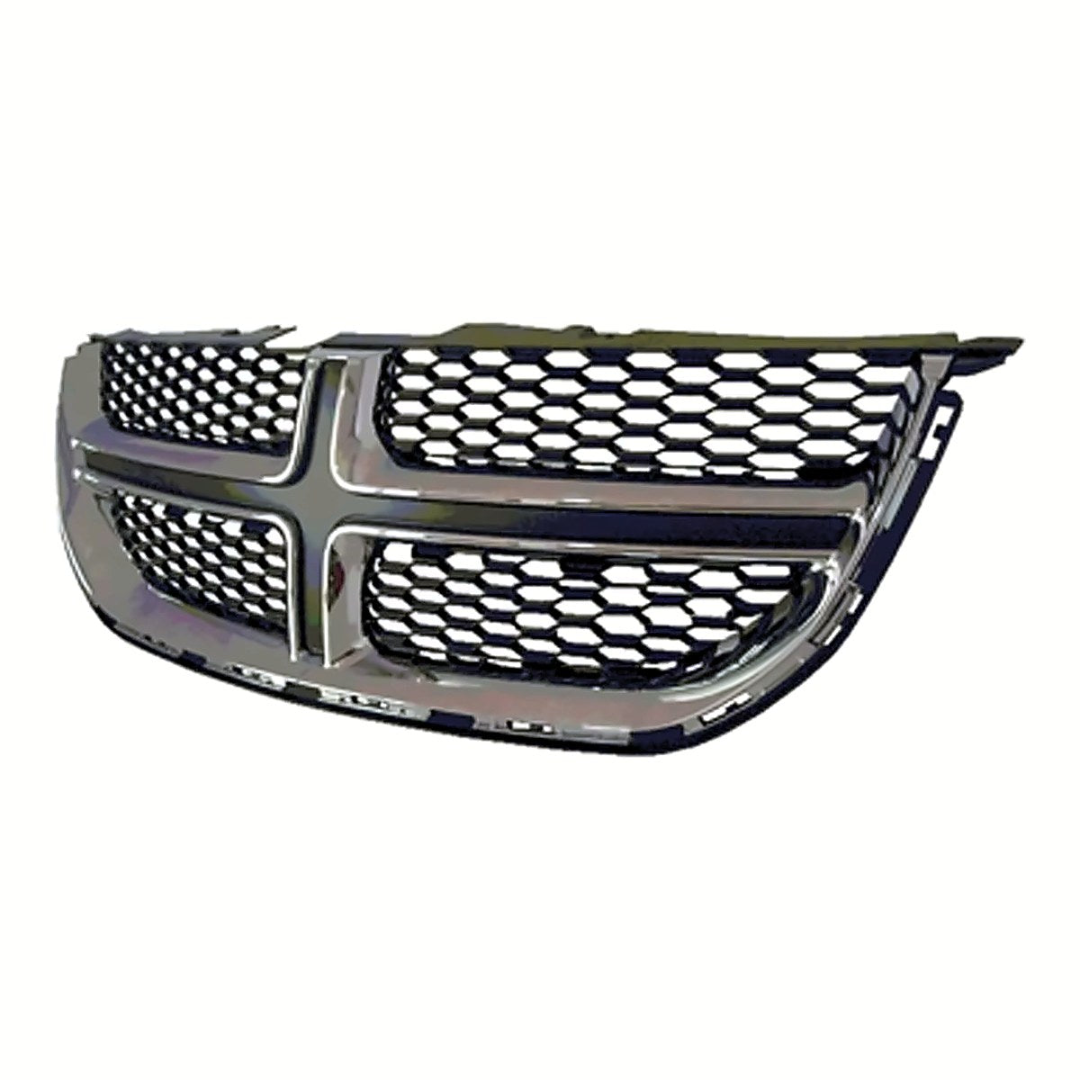 2011-2016 Chrysler Town_And_Country Grille Lower Matt-Black With Chrome Mldg – Back View (CH1036117)