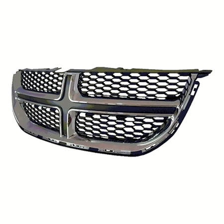 2011-2016 Chrysler Town_And_Country Grille Lower Matt-Black With Chrome Mldg – Back View (CH1036117)
