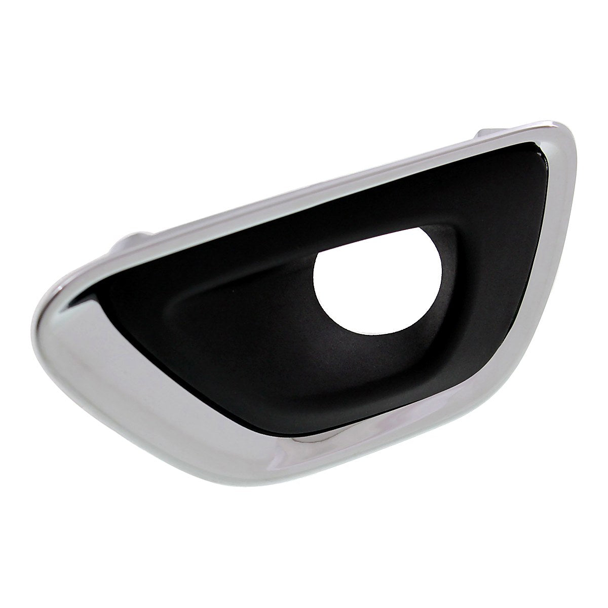 2014-2016 Jeep Grand_Cherokee Fog Light Bezel Front Driver Side Black With Chrome Moulding Ltd/Laredo/Overland – Side View (CH1038147)