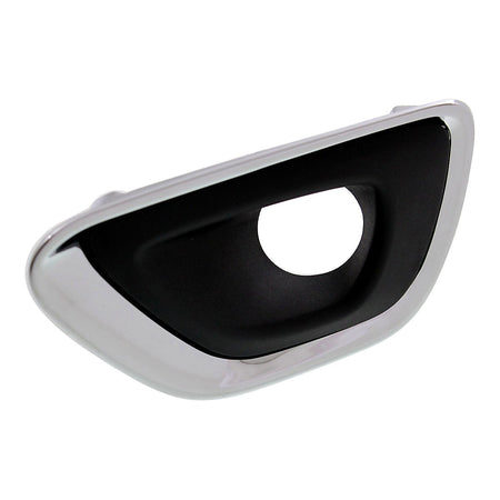 2014-2016 Jeep Grand_Cherokee Fog Light Bezel Front Driver Side Black With Chrome Moulding Ltd/Laredo/Overland – Side View (CH1038147)