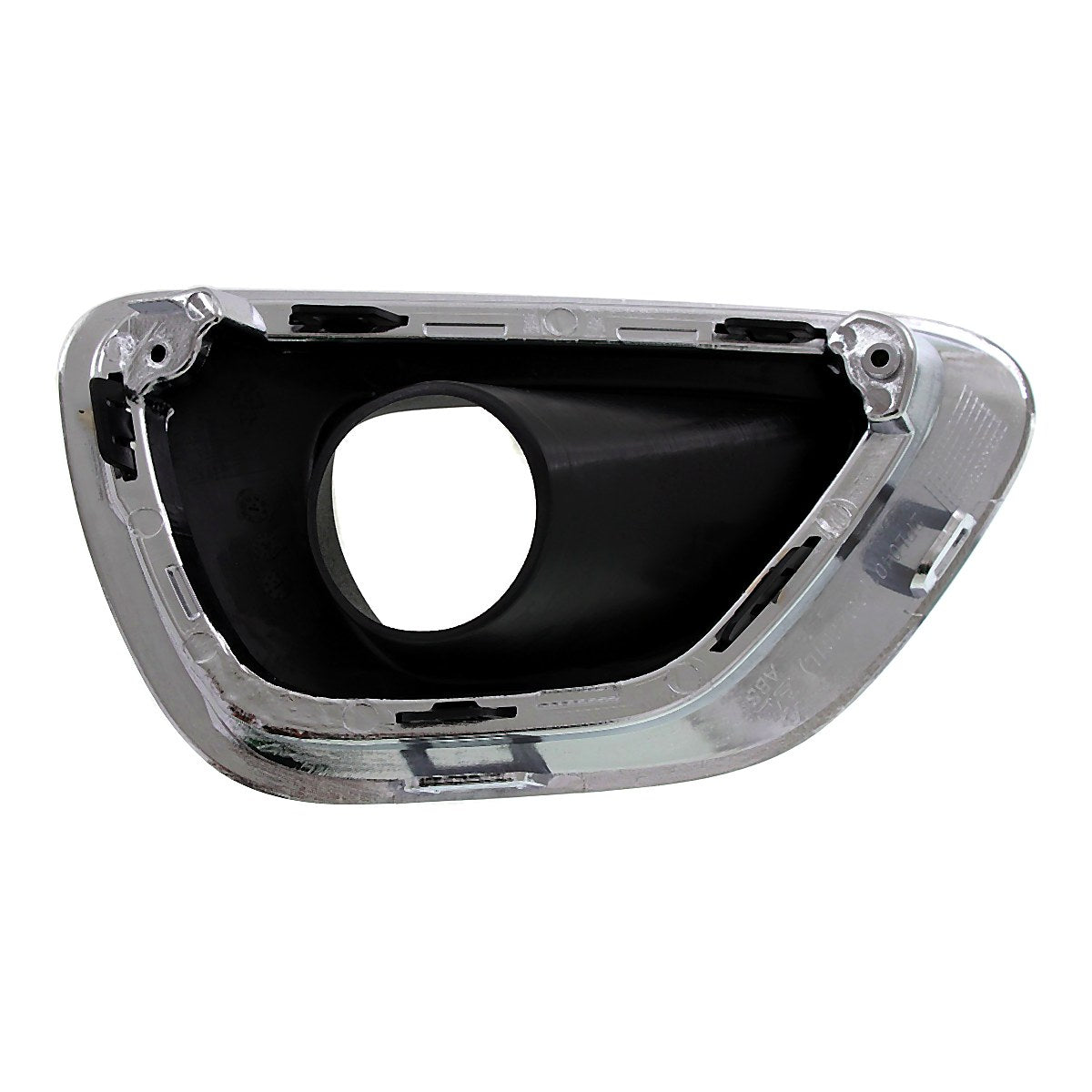 2014-2016 Jeep Grand_Cherokee Fog Light Bezel Front Driver Side Black With Chrome Moulding Ltd/Laredo/Overland – Back View (CH1038147)