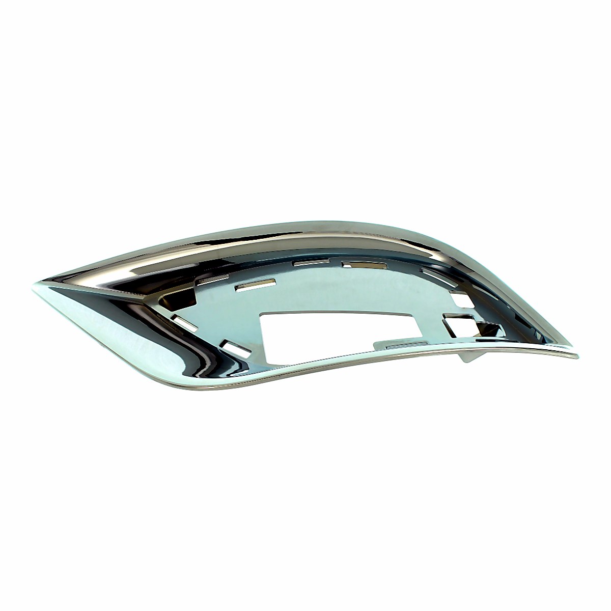 2017-2021 Jeep Grand_Cherokee Fog Light Bezel Front Driver Side Chrome Summit Model – Side View (CH1038186)