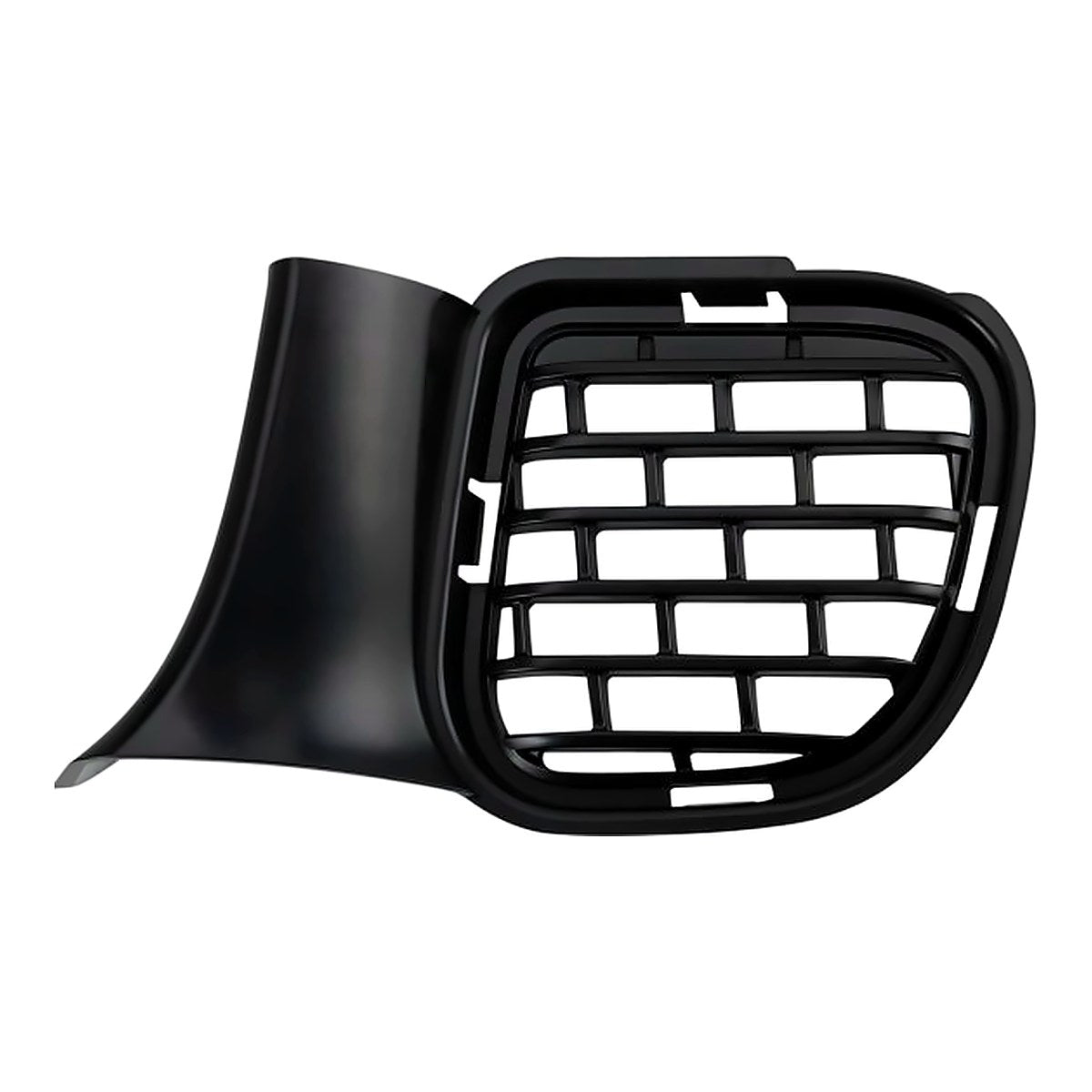 2015-2023 Dodge Challenger Grille Lower Front Driver Side Black (Outer Piece Of 3-Piece Grille Style) – Front View (CH1038187)